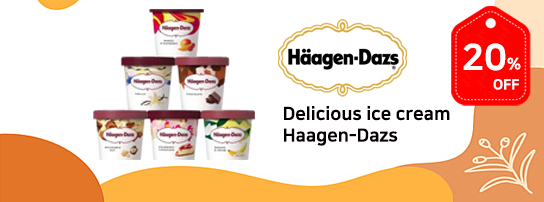 Haagen-Dazs ICE CREAM 20%D.C